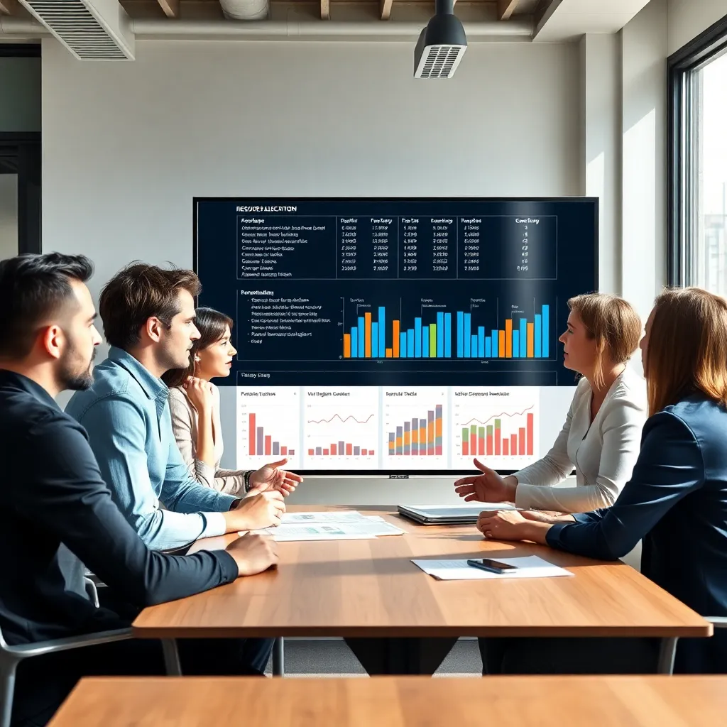 Visuele weergave van onze financiële optimalisatie methodologie met professionals in actie